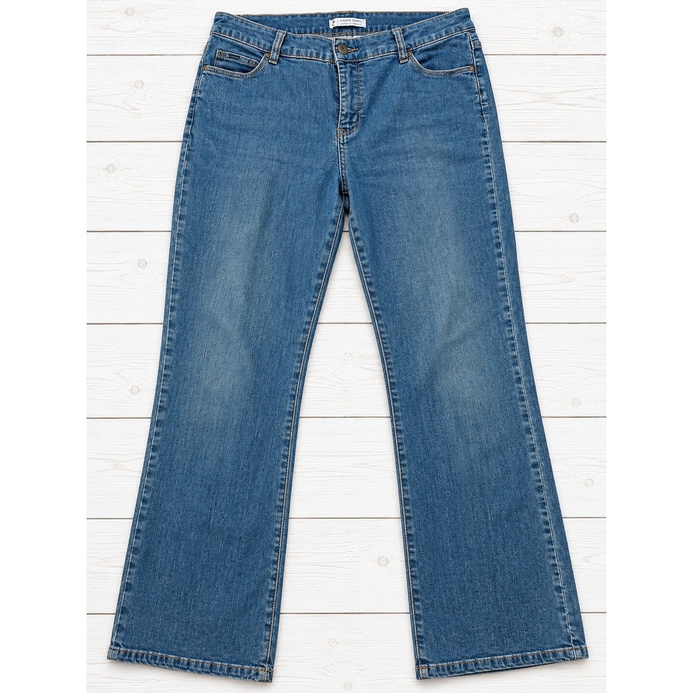 Lee Slender Secret Flared Bootcut Jeans Medium Wash Casual Denim Size 12